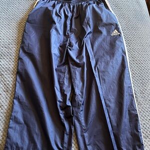 Adidas Dark Blue Track Pants with White Accents